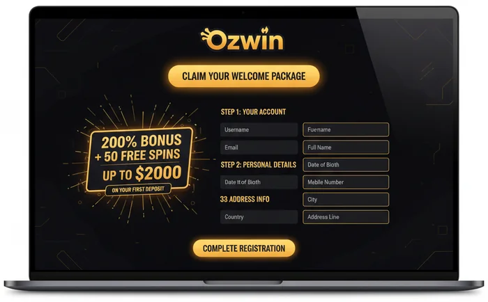 Ozwin Casino Signup